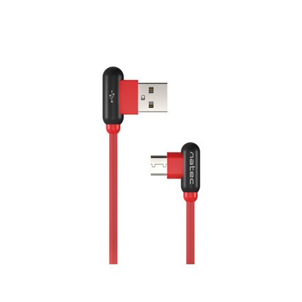 Natec Prati, Angled USB Type C to Type A Cable 1m, Red | Natec | Angled USB Type C to USB Type A | Prati | USB Type C | 