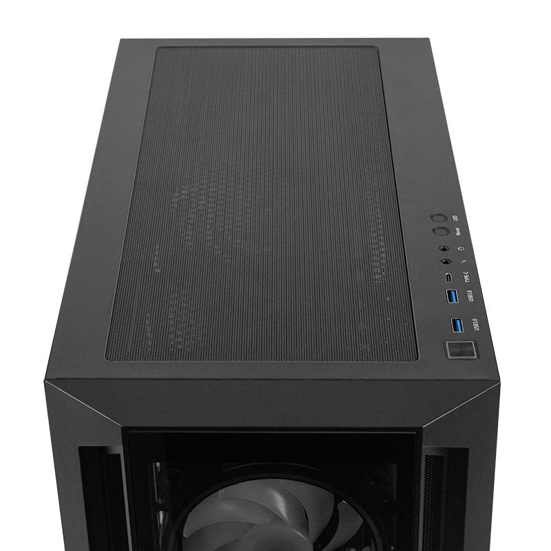 Case CHIEFTEC APEX ARGB MidiTower Not included ATX MicroATX MiniITX Colour Black GA-01B-TG-OP