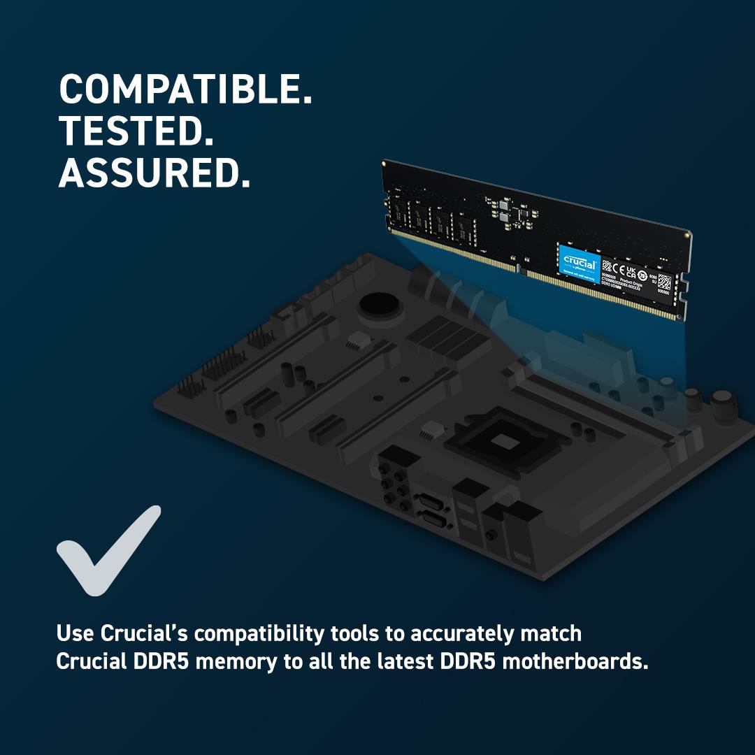 MEMORY DIMM 64GB DDR5-5600/KIT2 CT2K32G56C46U5 CRUCIAL