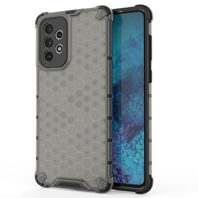 Honeycomb case armored cover with a gel frame for Samsung Galaxy A73 black — Hurtel