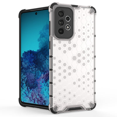 Honeycomb case armored cover with a gel frame for Samsung Galaxy A73 blue — Hurtel