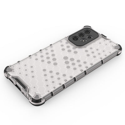 Honeycomb case armored cover with a gel frame for Samsung Galaxy A73 transparent — Hurtel
