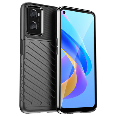 Thunder Case flexible armored cover for Oppo A76 / Oppo A36 / Realme 9i black — Hurtel