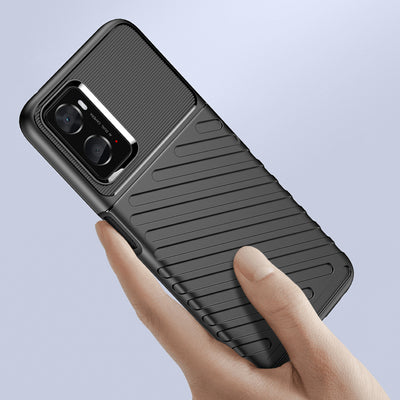 Thunder Case flexible armored cover for Oppo A76 / Oppo A36 / Realme 9i black — Hurtel
