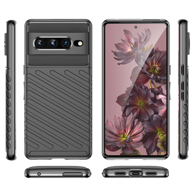 Thunder Case flexible armored cover for Google Pixel 7 Pro black — Hurtel