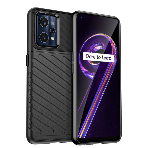 Thunder Case Flexible armored cover for Realme 9 Pro + (9 Pro Plus) black — Hurtel