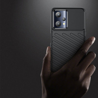 Thunder Case flexible armored cover Realme 9 Pro black — Hurtel