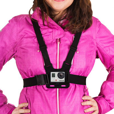 Chest Mount - Chest Harness for GoPro SJCAM Sports Cameras - Black — Hurtel