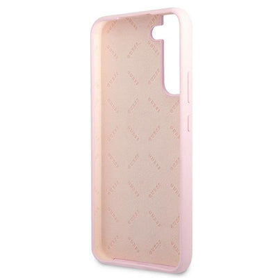 Guess GUHCS22MLSLMGLA S22+ S906 lavender/lavender hardcase Silicone Script Metal Logo