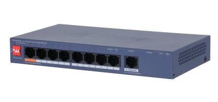 Switch DAHUA CS4009-8ET1GT-60 Switch type Managed Switch layer L2 9xRJ-45 ports RJ-45 Ports Type Gigabit Ethernet (10/100/1000) 8xFast Ethernet (copper) ports quantity 1xGigabit Ethernet (copper) ports quantity Power over Ethernet (PoE) Yes