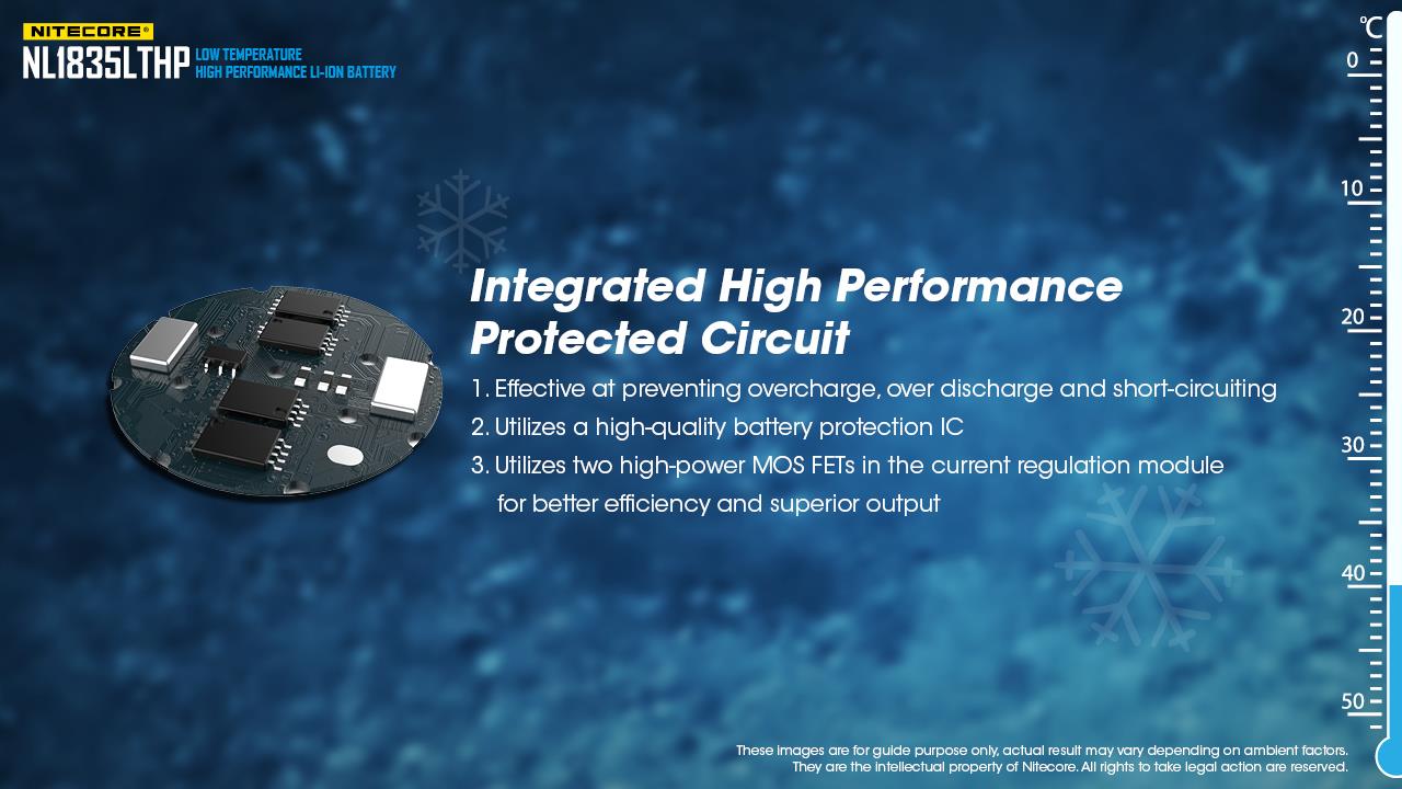 BATTERY RECH. NL1835/3500MAH NL1835LTHP NITECORE