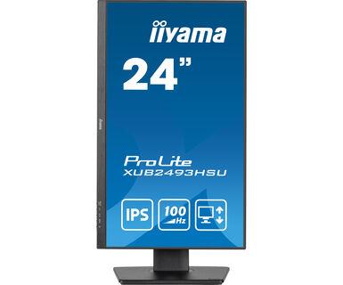 LCD Monitor IIYAMA 23.8" Business Panel IPS 1920x1080 16:9 100Hz Matte 1 ms Speakers Swivel Pivot Height adjustable Tilt XUB2493HSU-B6