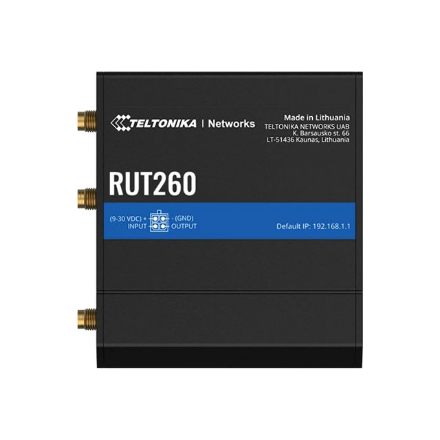 Teltonika | LTE Cat 6 Router | RUT260 | 802.11n | 10/100 Mbit/s | Ethernet LAN (RJ-45) ports 2 | Mesh Support No | MU-Mi