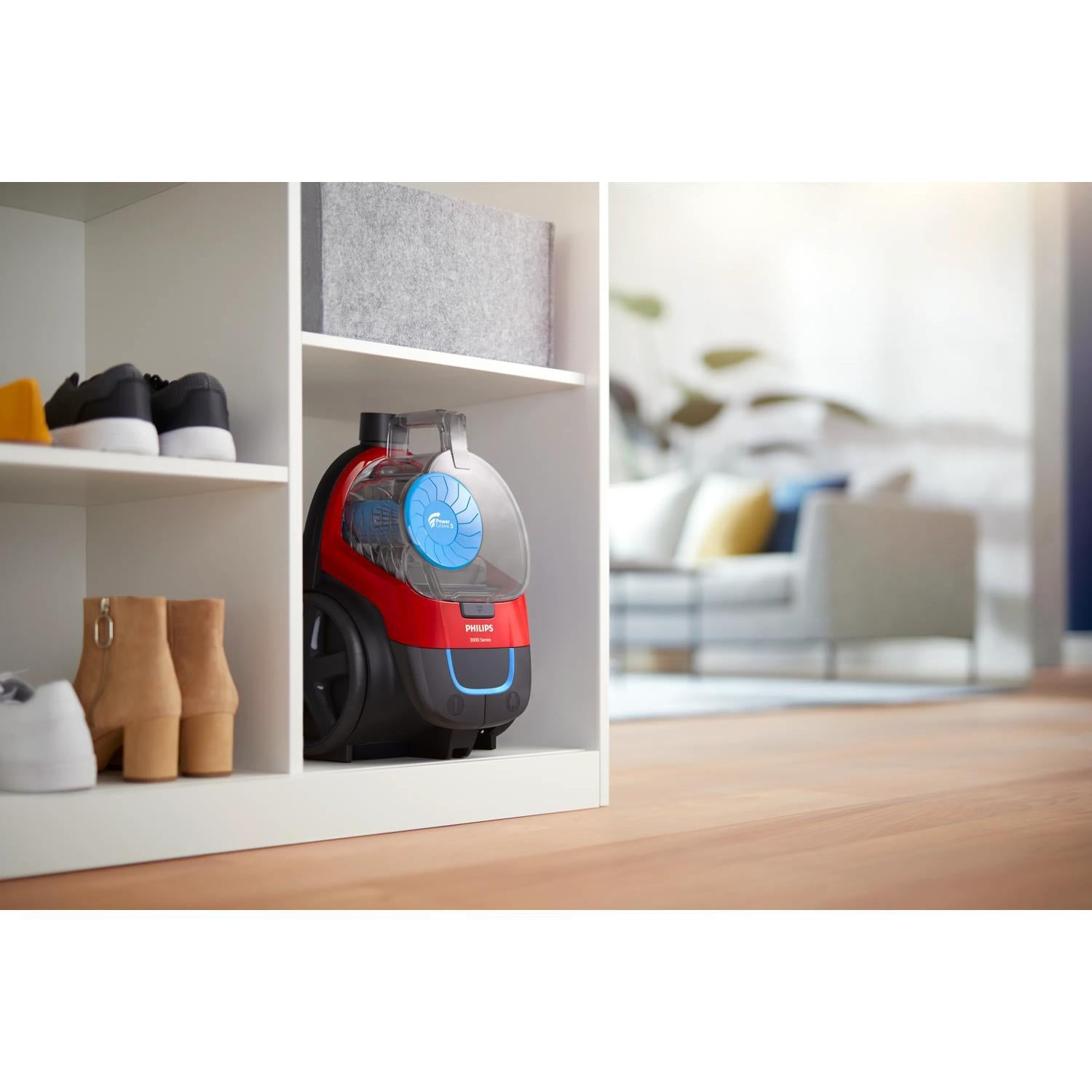Vacuum Cleaner PHILIPS FC9330/09 Canister/Bagless 900 Watts Capacity 1.5 l Noise 76 dB Black / Red Weight 4.5 kg FC9330/09