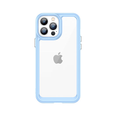 Outer Space Case for iPhone 12 Pro Max hard cover with gel frame blue — Hurtel