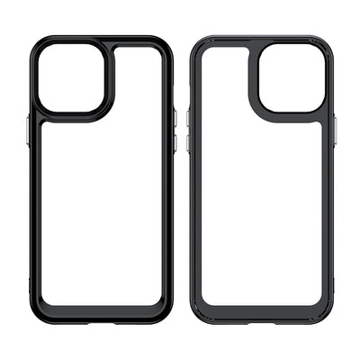 Outer Space Case for iPhone 12 Pro Max hard cover with gel frame blue — Hurtel
