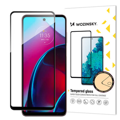 Wozinsky Full Glue Tempered Glass Motorola Moto G Stylus 2022 9H Full Screen Tempered Glass with Black Frame — Hurtel