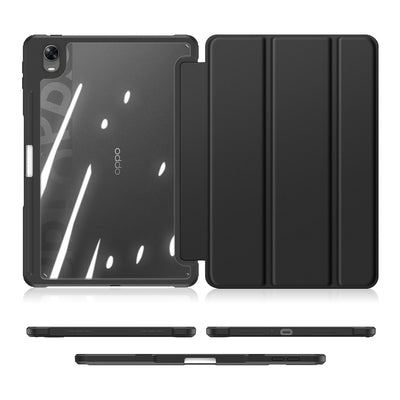 Dux Ducis Toby Armored Flip Smart Case for Oppo Pad with Stylus Holder Black