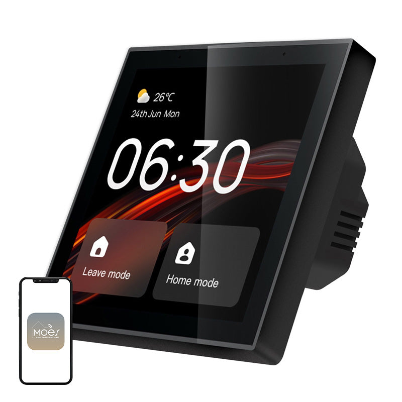 MOES CCP-TY-LN Wi-Fi/ZigBee Control Panel with 4" LCD Display - Image 1