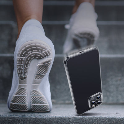 Baseus Frosted Glass Case Cover for iPhone 13 Pro Max Hard Cover with Gel Frame black (ARWS001101)