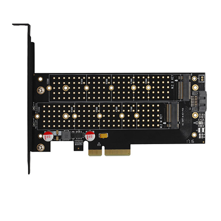 AXAGON PCIe NVMe with SATA M.2 adapter | PCEM2-DC