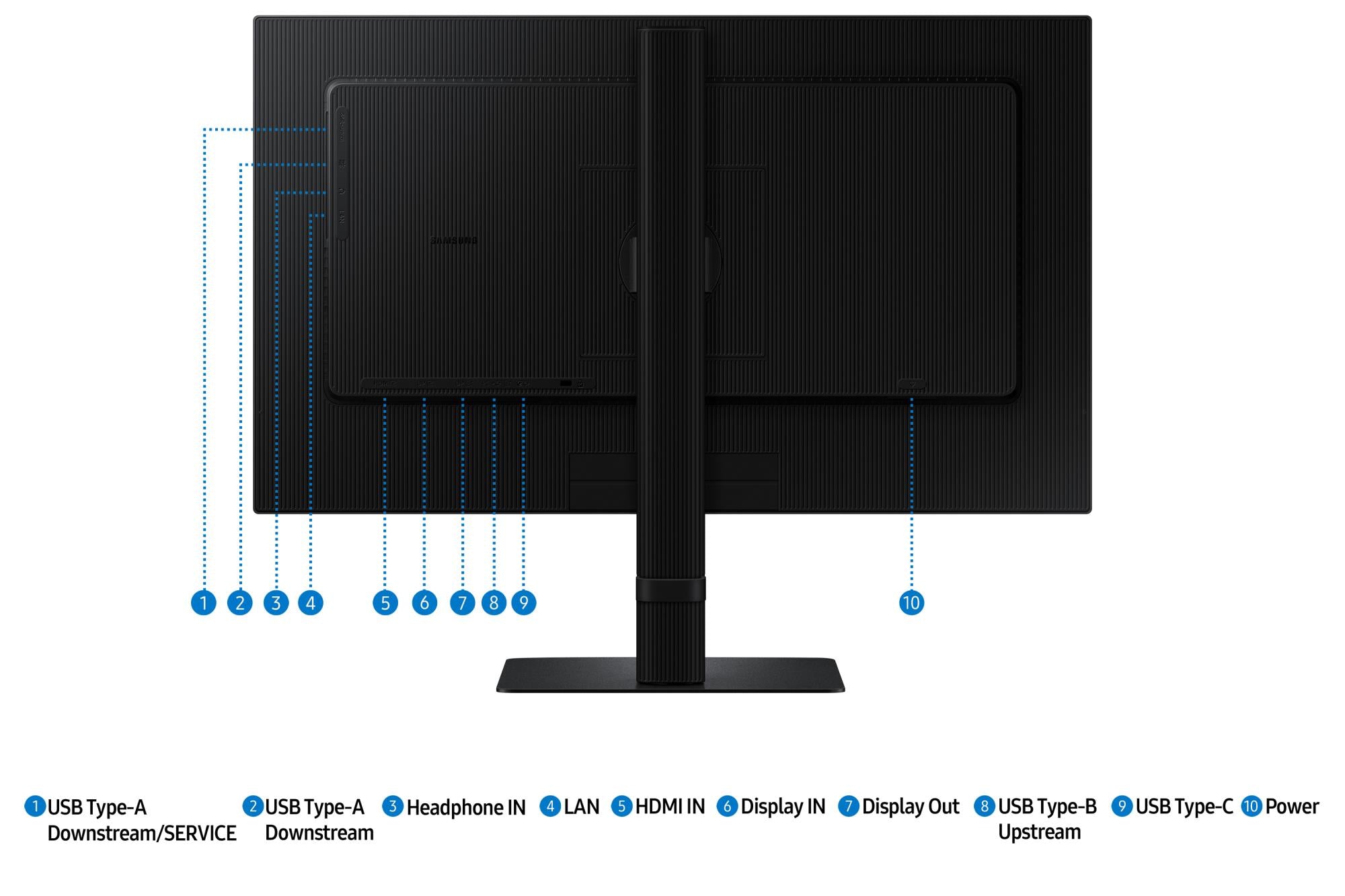 LCD Monitor SAMSUNG LS24D600UAUXEN 24" Panel IPS 2560x1440 16:9 100Hz 5 ms Colour Black LS24D600UAUXEN