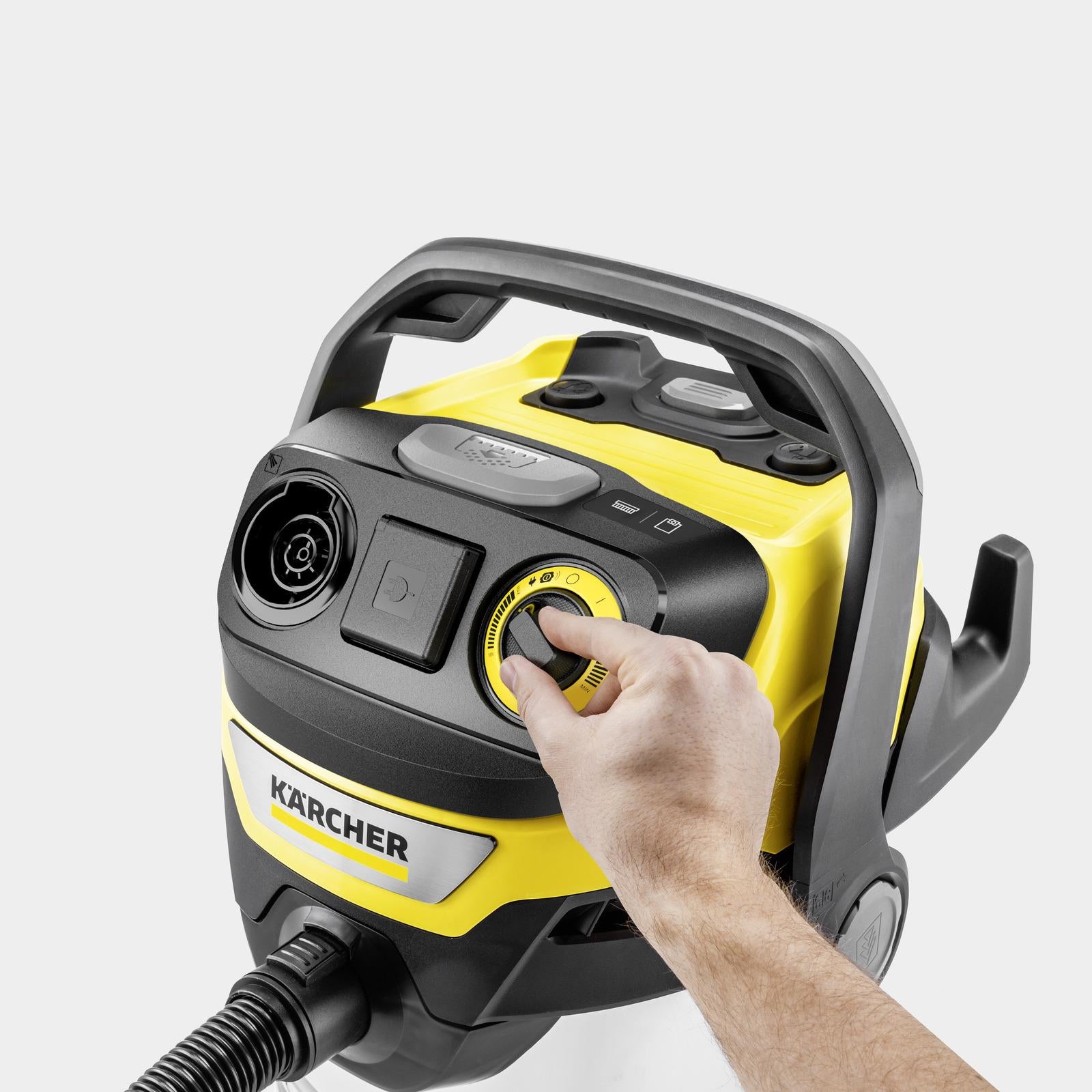 Vacuum Cleaner KARCHER Suction power 315 AW Dust capacity 30 L Drum vacuum Cleaning type Dry&wet Dust container Bagless Colour Black/Yellow/Silver 1.628-385.0