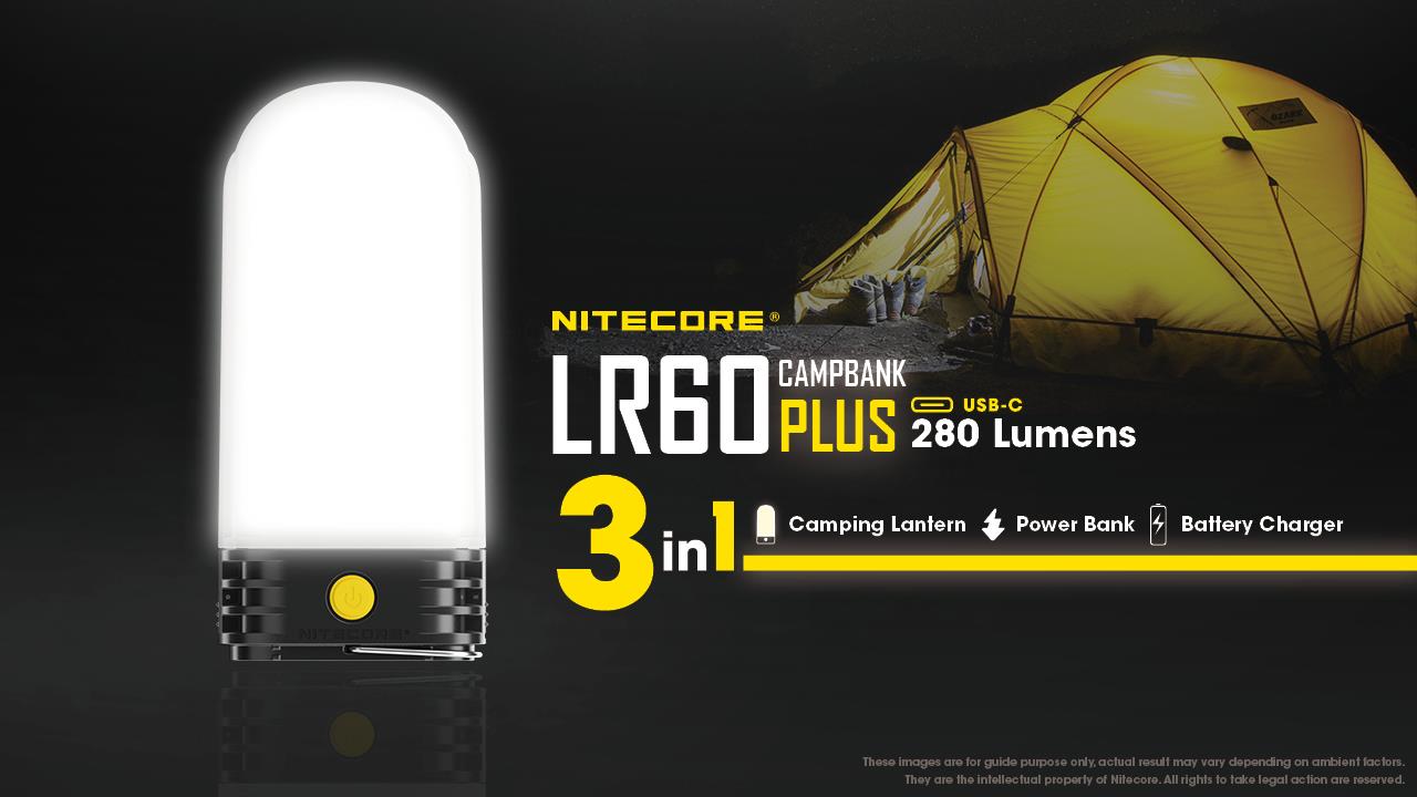 FLASHLIGHT LAMP SERIES/280 LUMENS LR60 NITECORE