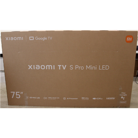 SALE OUT. Xiaomi TV S Pro Mini LED 75 2026 4K UHD (3840 x 2160) | Xiaomi TV S Pro Mini LED 75 2026 | 75" | Smart TV | Go
