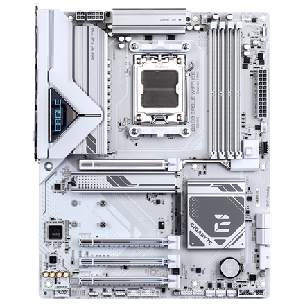 Gigabyte B850 EAGLE WF7 ICE | Processor family AMD | Processor socket AM5 | DDR5 | Supported hard disk drive interfaces 