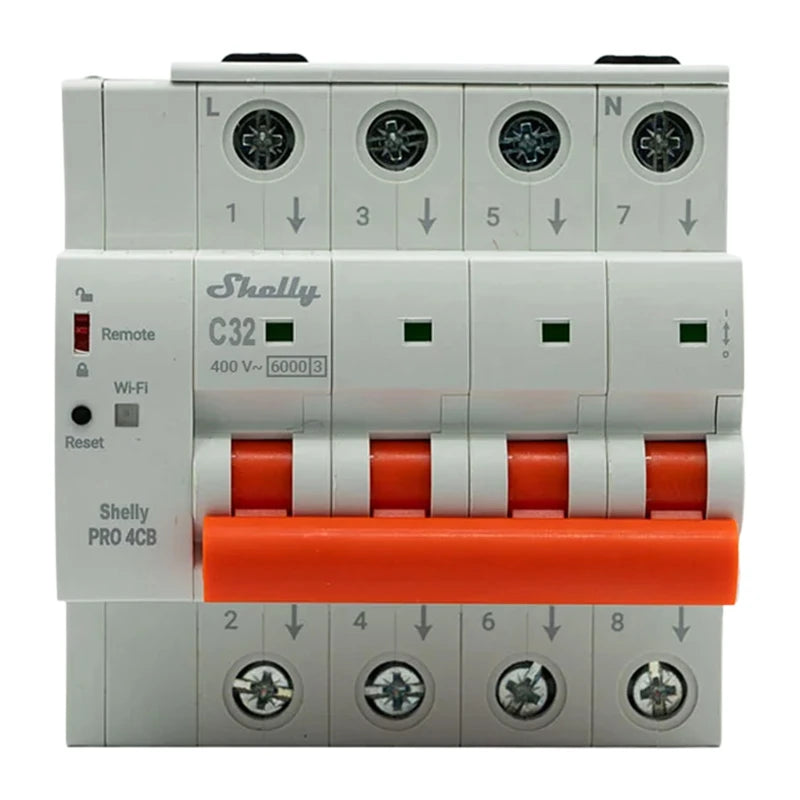 Miniature Circuit Breaker SHELLY Pro 4CB C32 - Image 1