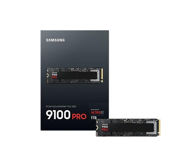 SSD SAMSUNG 9100 PRO 1TB M.2 PCIe Gen5 NVMe TLC Write speed 13300 MBytes/sec Read speed 14700 MBytes/sec 2.38mm TBW 600 TB MZ-VAP1T0BW