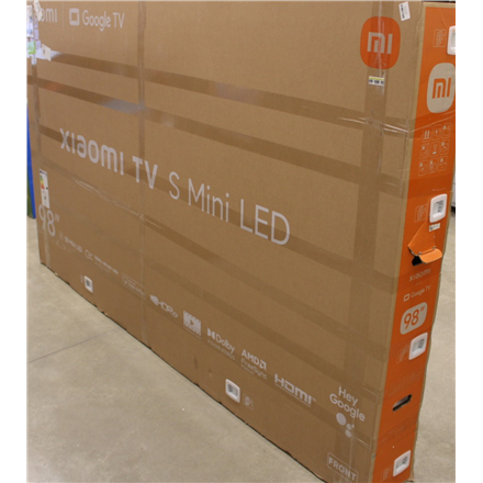 SALE OUT. Xiaomi TV S Mini LED 98 2026 | SALE OUT. | Xiaomi S Mini LED 2026 | 98 | Smart TV | Google TV | 4K UHD | Dark 