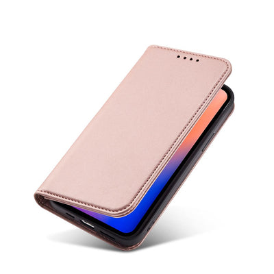 Magnet Card Case for iPhone 12 Pro Max Pouch Card Wallet Card Holder Pink — Hurtel