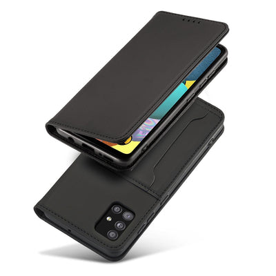 Magnet Card Case Case for Samsung Galaxy A12 5G Pouch Wallet Card Holder Black — Hurtel
