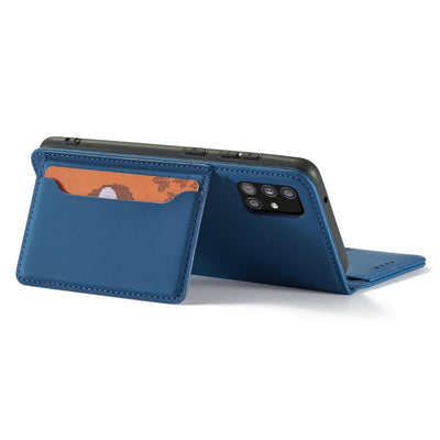 Magnet Card Case For Samsung Galaxy A12 5G Pouch Wallet Card Holder Blue — Hurtel