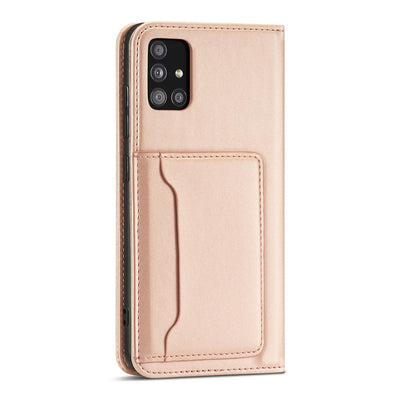 Magnet Card Case Case for Samsung Galaxy A13 5G Pouch Wallet Card Holder Pink — Hurtel