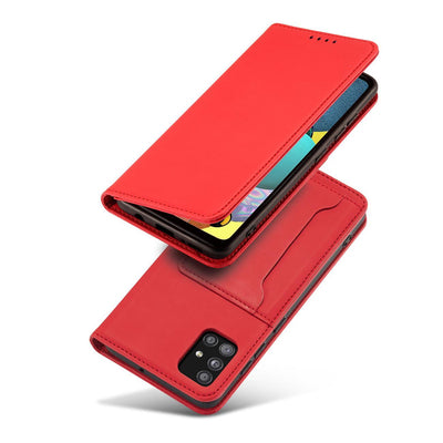 Magnet Card Case Case for Samsung Galaxy A13 5G Pouch Wallet Card Holder Red — Hurtel