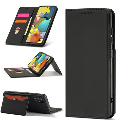 Magnet Card Case for Xiaomi Redmi Note 11 Pouch Card Wallet Card Holder Black — Hurtel