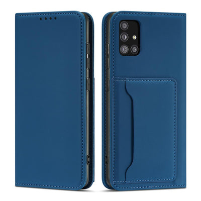 Magnet Card Case for Xiaomi Redmi Note 11 Pro Pouch Card Wallet Card Holder Blue — Hurtel