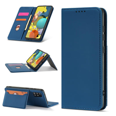 Magnet Card Case for Xiaomi Redmi Note 11 Pro Pouch Card Wallet Card Holder Blue — Hurtel