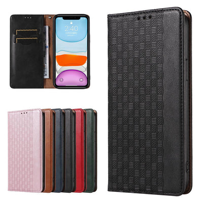 Magnet Strap Case for iPhone 12 Pouch Wallet + Mini Lanyard Pendant Black — Hurtel