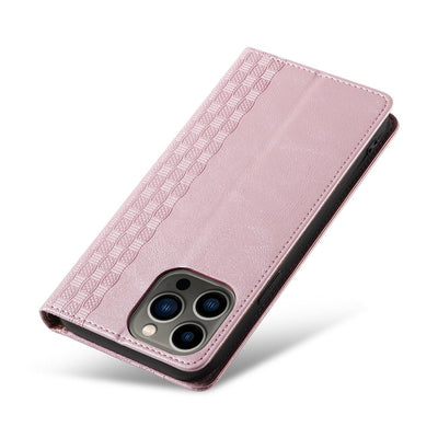 Magnet Strap Case Case for iPhone 13 Pro Max Pouch Wallet + Mini Lanyard Pendant Pink — Hurtel