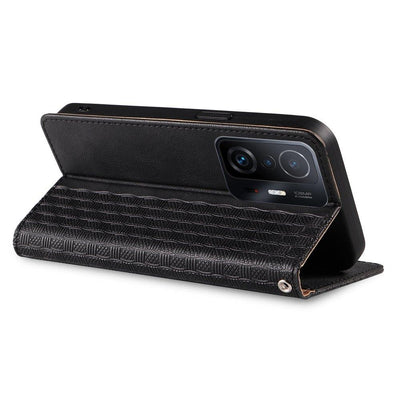 Magnet Strap Case Case for Samsung Galaxy A12 5G Pouch Wallet + Mini Lanyard Pendant Black — Hurtel