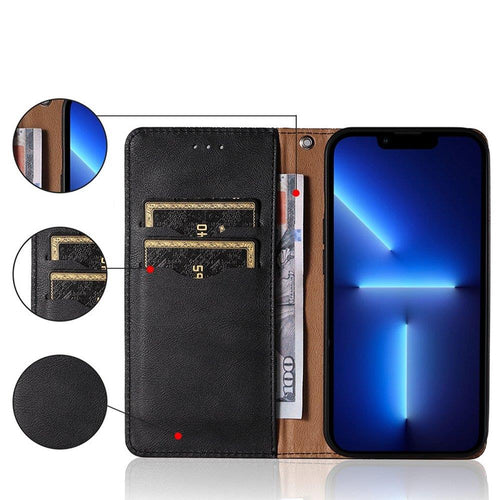 Magnet Strap Case Case for Xiaomi Redmi Note 11 Pro Pouch Wallet + Mini Lanyard Pendant Black — Hurtel
