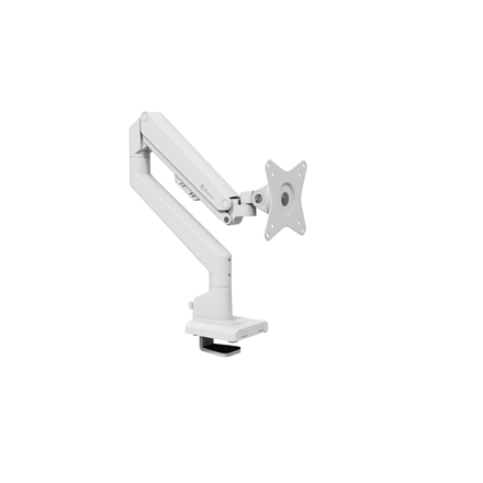 Arozzi Desk Mount | Neo Single - Gas Spring Monitor Arm AZ-ALZARE-NEO-WT | Tilt, Swivel, Rotation | Maximum weight (capa