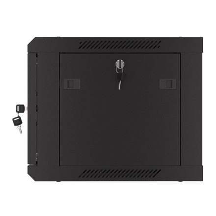 Lanberg | Rack cabinet 19" wall-mount 6U/600x450 with perforated door (flat pack) | WF01-6406-23B | Black