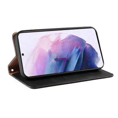 Magnet Strap Case Case for Samsung Galaxy S22 + (S22 Plus) Pouch Wallet + Mini Lanyard Pendant Black — Hurtel