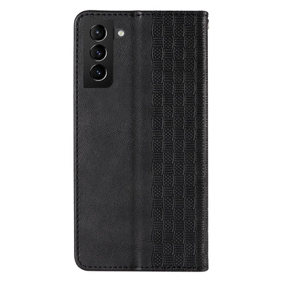 Magnet Strap Case Case for Samsung Galaxy S22 + (S22 Plus) Pouch Wallet + Mini Lanyard Pendant Black — Hurtel