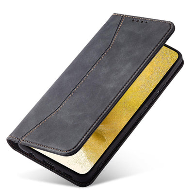 Magnet Fancy Case Case for Samsung Galaxy S22 + (S22 Plus) Pouch Wallet Card Holder Black — Hurtel